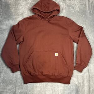 Carhartt Loose Fit Heavyweight Hooded Sweatshirt Mens L Front Pocket Oversized